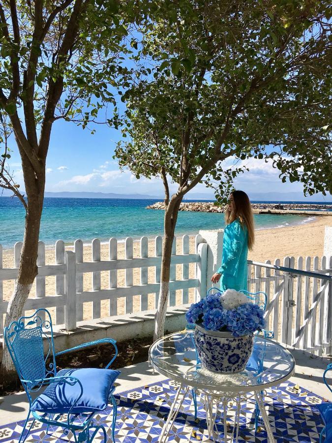 סקאלה סוטירוס Byblos Mare-The Exclusive Beach Front Villa מראה חיצוני תמונה